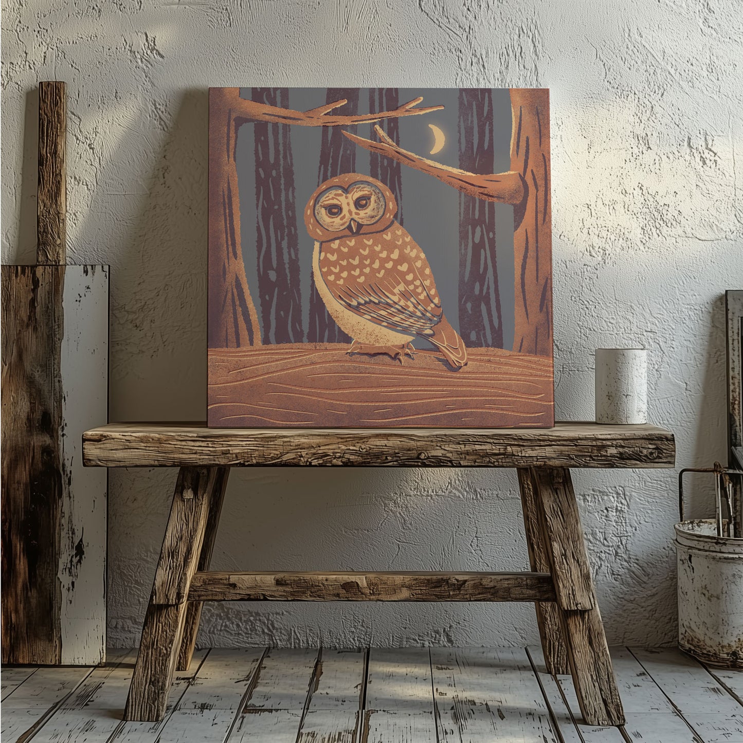 Spotted Owl Canvas Print